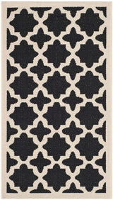 Safavieh Courtyard Cy6913 - 266 Black / Beige Rugs - Safavieh - cy6913 - 266 - 4r