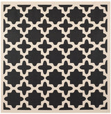 Safavieh Courtyard Cy6913 - 266 Black / Beige Rugs - Safavieh - cy6913 - 266 - 4sq