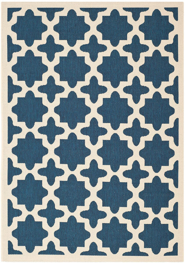 Safavieh Courtyard Cy6913 - 268 Navy / Beige Rugs - Safavieh - cy6913 - 268 - 2