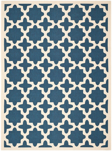 Safavieh Courtyard Cy6913 - 268 Navy / Beige Rugs - Safavieh - cy6913 - 268 - 4r