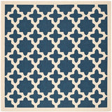 Safavieh Courtyard Cy6913 - 268 Navy / Beige Rugs - Safavieh - cy6913 - 268 - 4sq