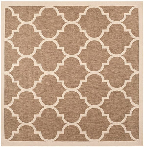 Safavieh Courtyard Cy6914 - 242 Brown / Bone Rugs - Safavieh - cy6914 - 242 - 4sq