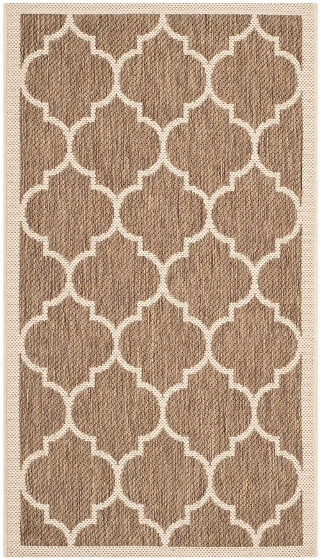 Safavieh Courtyard Cy6914 - 242 Brown / Bone Rugs - Safavieh - cy6914 - 242 - 8r