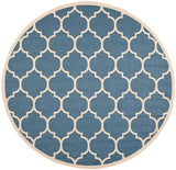 Safavieh Courtyard Cy6914 - 243 Blue / Beige Rugs - Safavieh - cy6914 - 243 - 4r