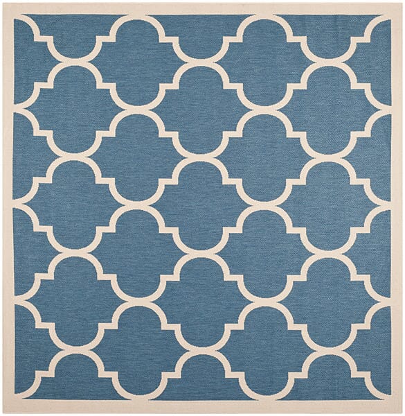 Safavieh Courtyard Cy6914 - 243 Blue / Beige Rugs - Safavieh - cy6914 - 243 - 4sq