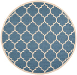 Safavieh Courtyard Cy6914 - 243 Blue / Beige Rugs - Safavieh - cy6914 - 243 - 5r