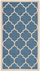 Safavieh Courtyard Cy6914 - 243 Blue / Beige Rugs - Safavieh - cy6914 - 243 - 5r