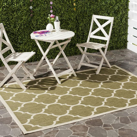 Safavieh Courtyard Cy6914 - 244 Green / Beige Rugs - Safavieh - cy6914 - 244 - 2