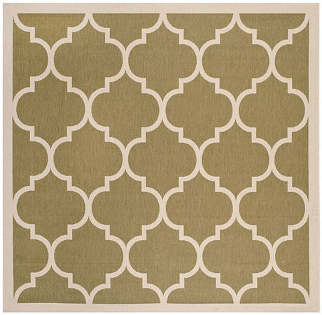 Safavieh Courtyard Cy6914 - 244 Green / Beige Rugs - Safavieh - cy6914 - 244 - 4sq