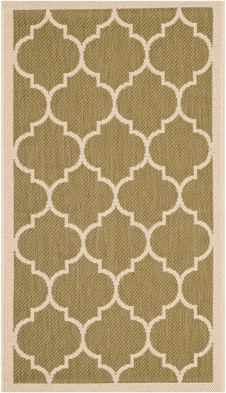 Safavieh Courtyard Cy6914 - 244 Green / Beige Rugs - Safavieh - cy6914 - 244 - 8r