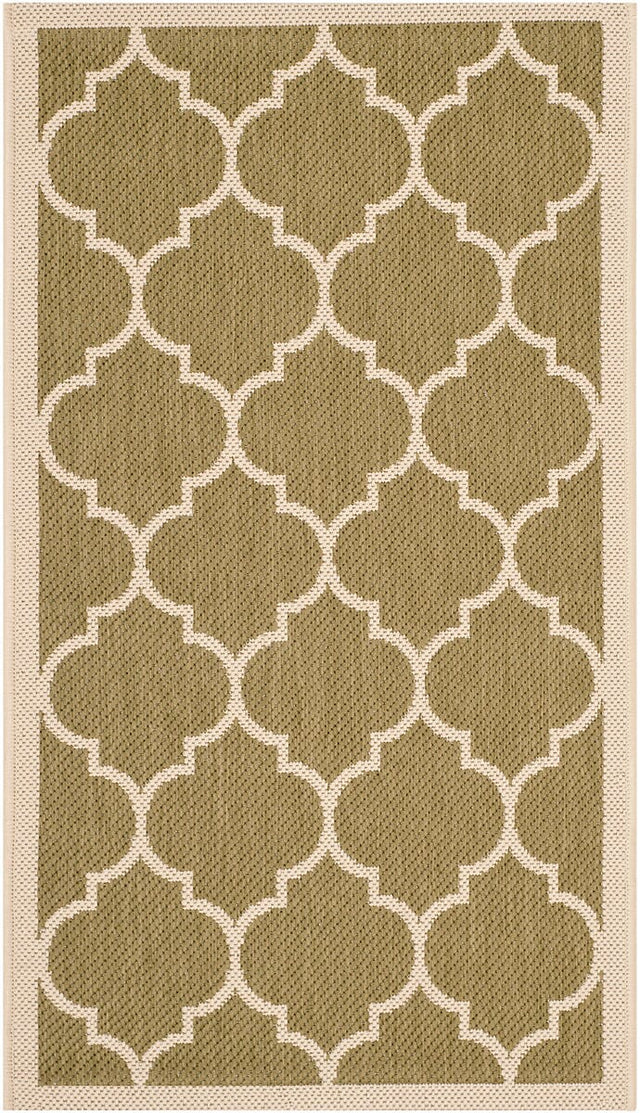 Safavieh Courtyard Cy6914 - 244 Green / Beige Rugs - Safavieh - cy6914 - 244 - 8r