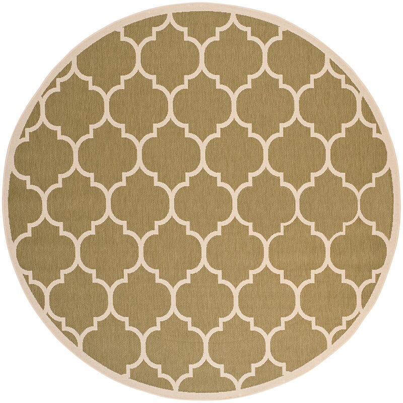 Safavieh Courtyard Cy6914 - 244 Green / Beige Rugs - Safavieh - cy6914 - 244 - 8r