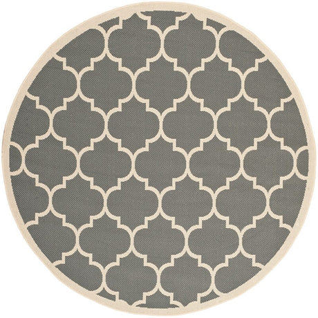 Safavieh Courtyard Cy6914 - 246 Anthracite / Beige Rugs - Safavieh - cy6914 - 246 - 4r