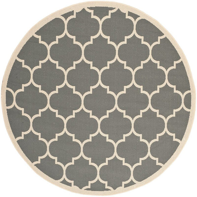 Safavieh Courtyard Cy6914 - 246 Anthracite / Beige Rugs - Safavieh - cy6914 - 246 - 4r