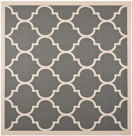 Safavieh Courtyard Cy6914 - 246 Anthracite / Beige Rugs - Safavieh - cy6914 - 246 - 4sq