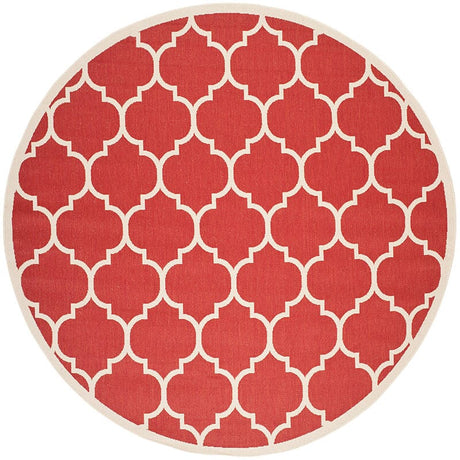 Safavieh Courtyard Cy6914 - 248 Red / Bone Rugs - Safavieh - cy6914 - 248 - 8r