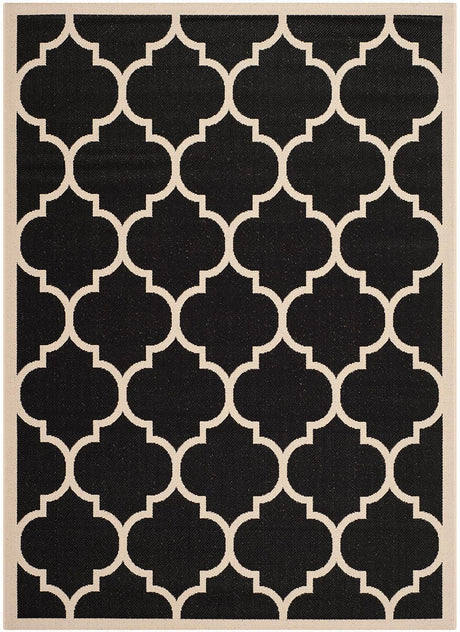 Safavieh Courtyard Cy6914 - 266 Black / Beige Rugs - Safavieh - cy6914 - 266 - 2