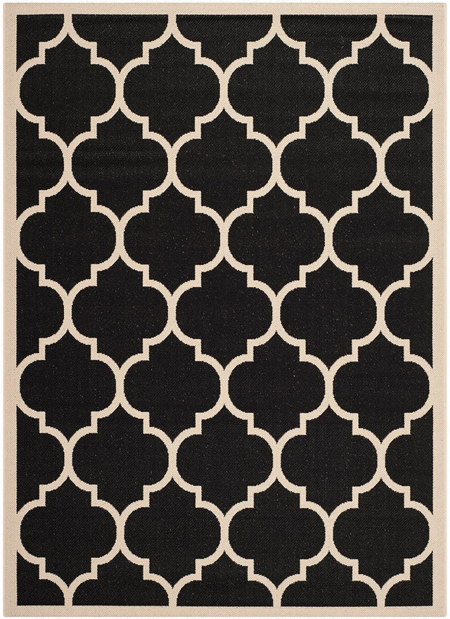 Safavieh Courtyard Cy6914 - 266 Black / Beige Rugs - Safavieh - cy6914 - 266 - 2