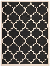 Safavieh Courtyard Cy6914 - 266 Black / Beige Rugs - Safavieh - cy6914 - 266 - 4r