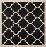 Safavieh Courtyard Cy6914 - 266 Black / Beige Rugs - Safavieh - cy6914 - 266 - 4sq