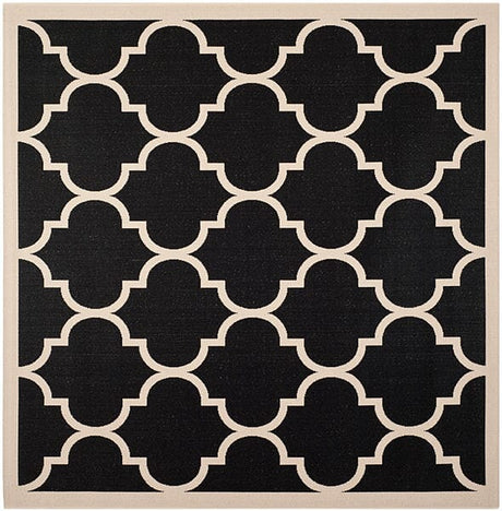 Safavieh Courtyard Cy6914 - 266 Black / Beige Rugs - Safavieh - cy6914 - 266 - 4sq