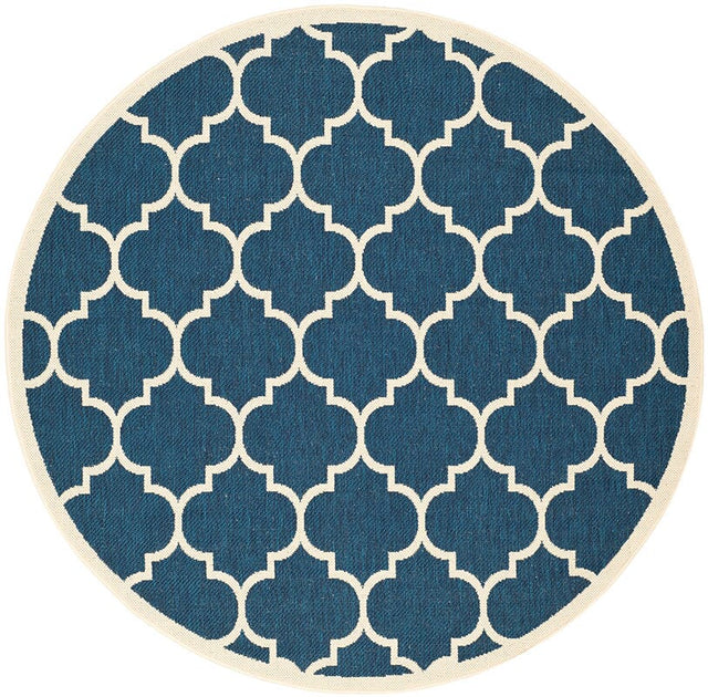 Safavieh Courtyard Cy6914 - 268 Navy / Beige Rugs - Safavieh - cy6914 - 268 - 4r