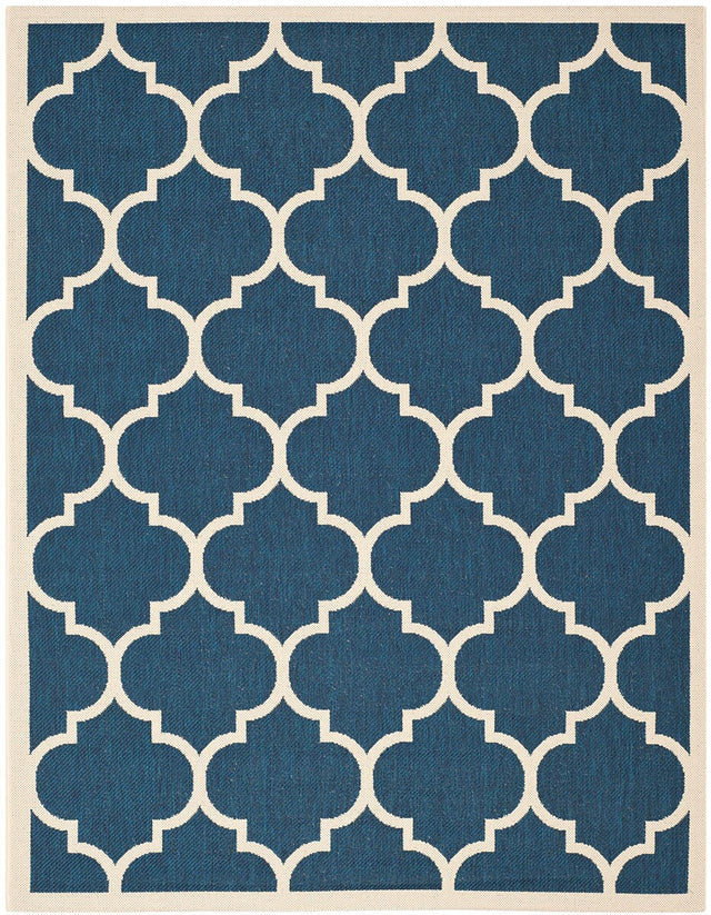 Safavieh Courtyard Cy6914 - 268 Navy / Beige Rugs - Safavieh - cy6914 - 268 - 4r