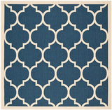 Safavieh Courtyard Cy6914 - 268 Navy / Beige Rugs - Safavieh - cy6914 - 268 - 4sq