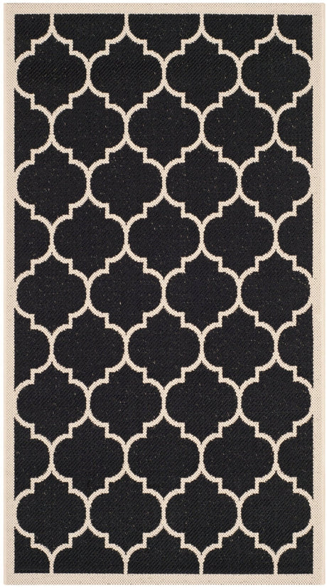 Safavieh Courtyard Cy6914 Black/Beige Rug - Safavieh - cy6914 - 266 - 216