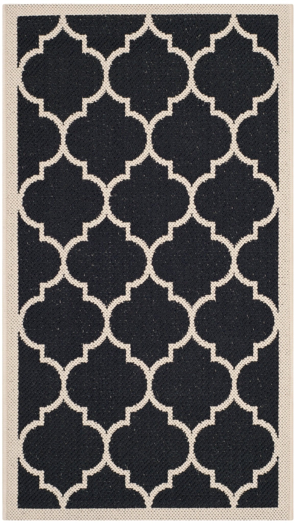 Safavieh Courtyard Cy6914 Black/Beige Rug - Safavieh - cy6914 - 266 - 216