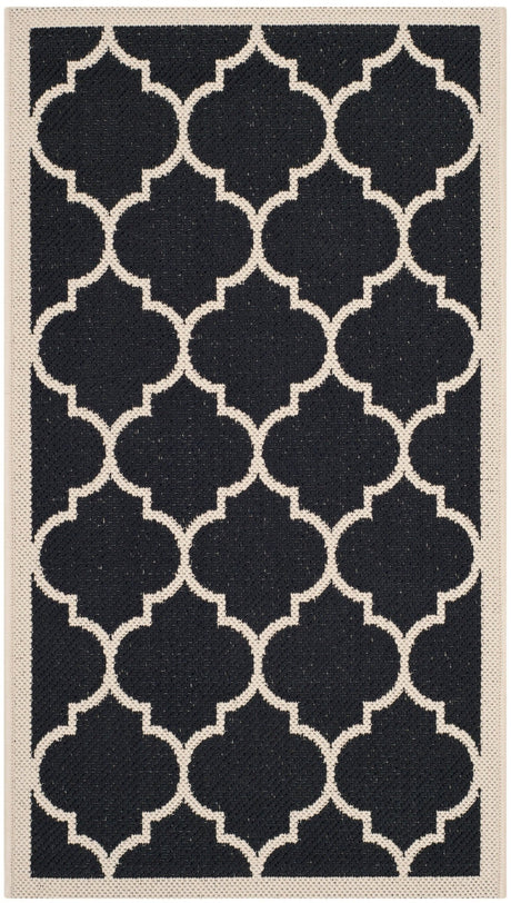 Safavieh Courtyard Cy6914 Black/Beige Rug - Safavieh - cy6914 - 266 - 216