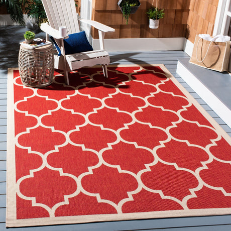 Safavieh Courtyard Cy6914 Red/Bone Rug - Safavieh - cy6914 - 248 - 4r