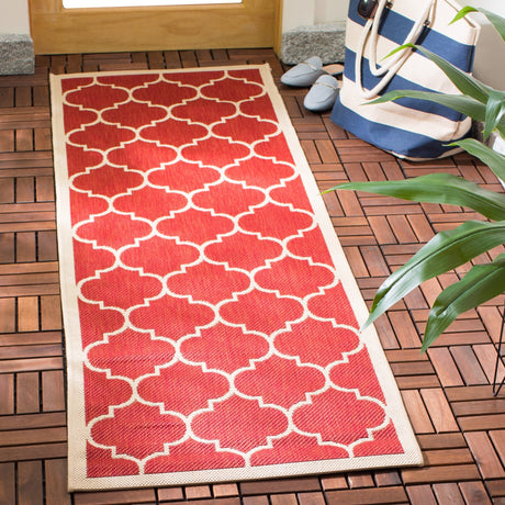 Safavieh Courtyard Cy6914 Red/Bone Rug - Safavieh - cy6914 - 248 - 4r