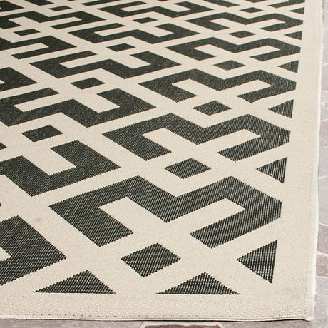 Safavieh Courtyard Cy6915 - 216 Black / Beige Rugs - Safavieh - cy6915 - 216 - 2
