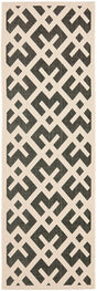 Safavieh Courtyard Cy6915 - 216 Black / Beige Rugs - Safavieh - cy6915 - 216 - 27