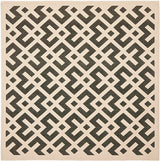 Safavieh Courtyard Cy6915 - 216 Black / Beige Rugs - Safavieh - cy6915 - 216 - 4sq