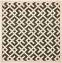 Safavieh Courtyard Cy6915 - 216 Black / Beige Rugs - Safavieh - cy6915 - 216 - 4sq