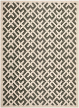 Safavieh Courtyard Cy6915 - 216 Black / Beige Rugs - Safavieh - cy6915 - 216 - 5r