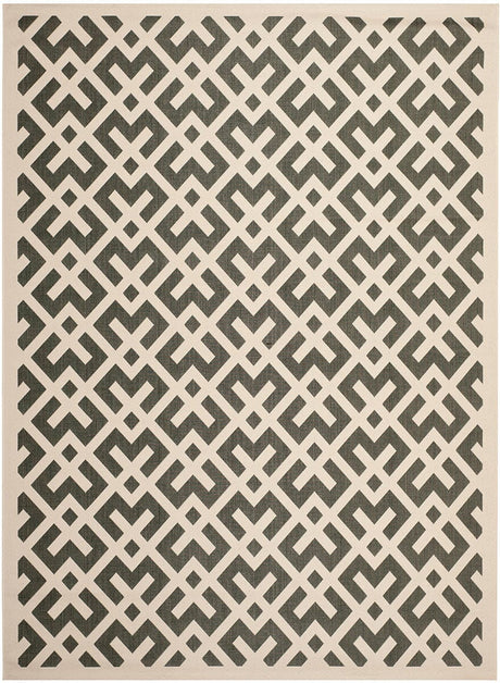Safavieh Courtyard Cy6915 - 216 Black / Beige Rugs - Safavieh - cy6915 - 216 - 5r