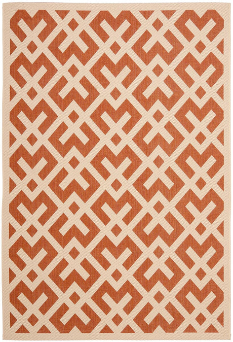Safavieh Courtyard Cy6915 - 231 Terracotta / Bone Rugs - Safavieh - cy6915 - 231 - 2
