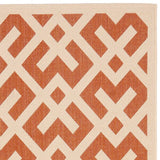 Safavieh Courtyard Cy6915 - 231 Terracotta / Bone Rugs - Safavieh - cy6915 - 231 - 2