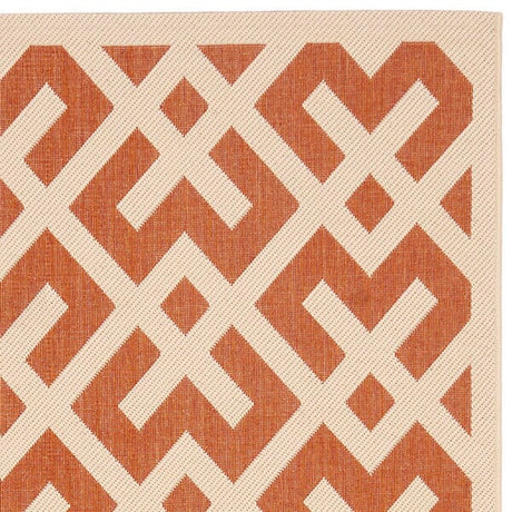 Safavieh Courtyard Cy6915 - 231 Terracotta / Bone Rugs - Safavieh - cy6915 - 231 - 2