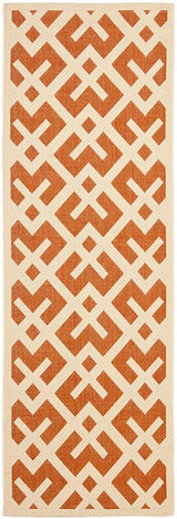 Safavieh Courtyard Cy6915 - 231 Terracotta / Bone Rugs - Safavieh - cy6915 - 231 - 27