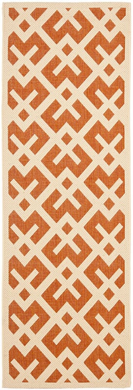 Safavieh Courtyard Cy6915 - 231 Terracotta / Bone Rugs - Safavieh - cy6915 - 231 - 27