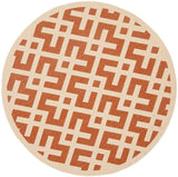 Safavieh Courtyard Cy6915 - 231 Terracotta / Bone Rugs - Safavieh - cy6915 - 231 - 5r