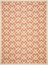 Safavieh Courtyard Cy6915 - 231 Terracotta / Bone Rugs - Safavieh - cy6915 - 231 - 5r