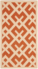 Safavieh Courtyard Cy6915 - 231 Terracotta / Bone Rugs - Safavieh - cy6915 - 231 - 5r
