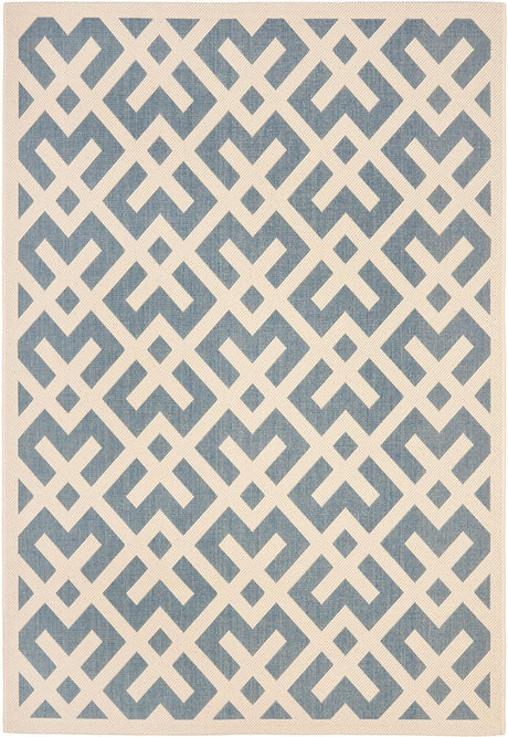 Safavieh Courtyard Cy6915 - 233 Blue / Bone Rugs - Safavieh - cy6915 - 233 - 2