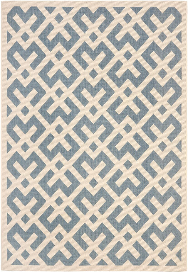 Safavieh Courtyard Cy6915 - 233 Blue / Bone Rugs - Safavieh - cy6915 - 233 - 2