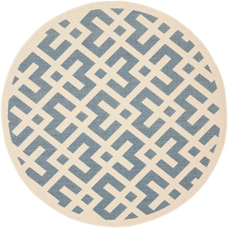 Safavieh Courtyard Cy6915 - 233 Blue / Bone Rugs - Safavieh - cy6915 - 233 - 5r